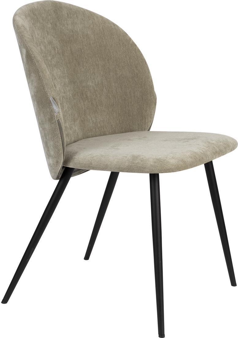 Stilfuld Zuiver Cozy spisebordsstol i stengrå tilbud!