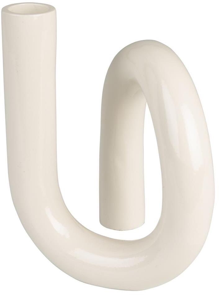 Elegant Lysestage Zuiver Tubo i Perlemor Aluminium
