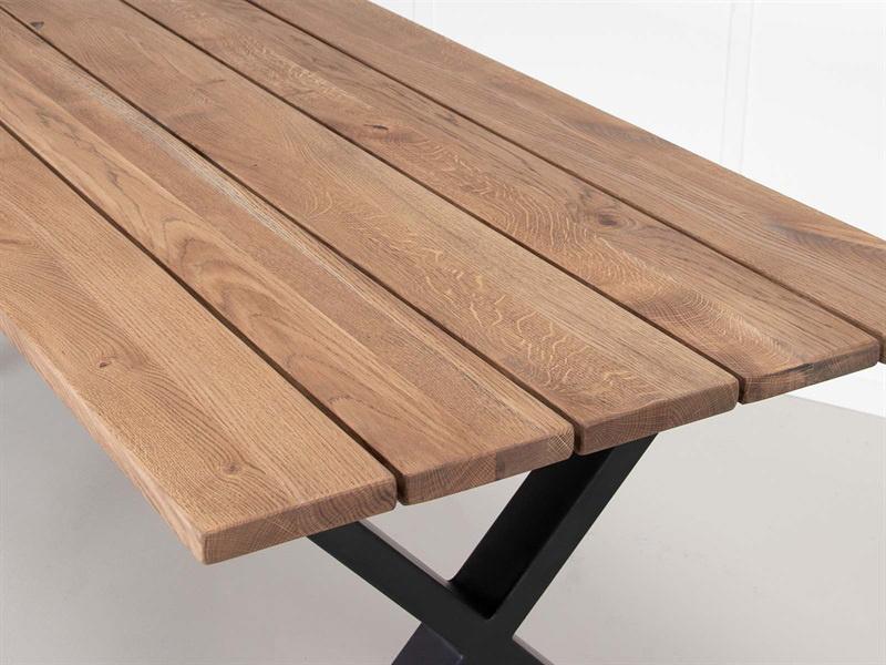 Udendørs Spisebord House   Sander Outland Egetræ Antikbrun 200x98