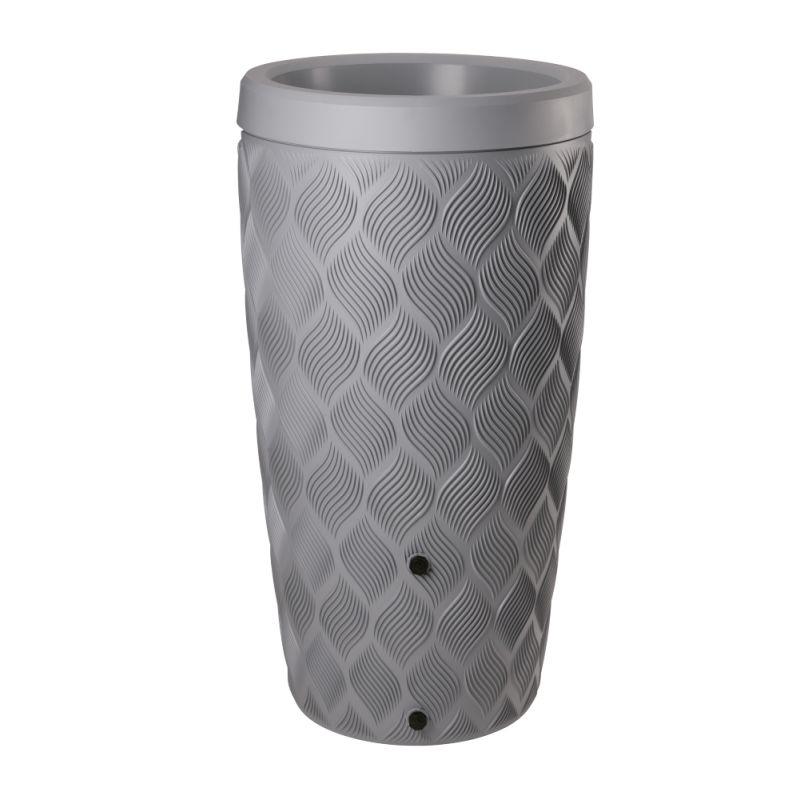 Hyma Flow Regnvandstønde 240l Platinum   Låg Til Plantning