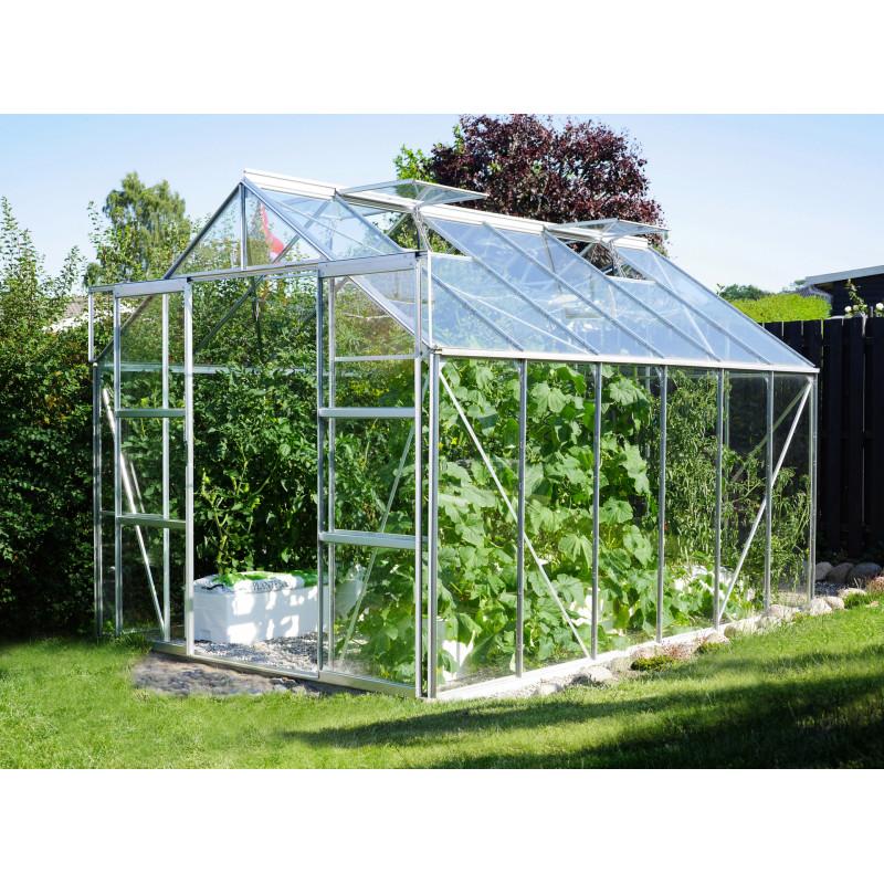 Vitavia Uranus 9900 Drivhus med Alu og Hærdet Glas