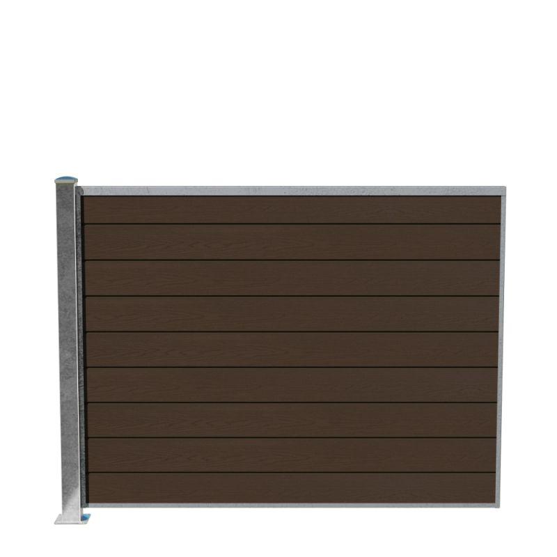 Wimex Fag Glyngøre Superb T140  -profil Wpc Teak Galv  Stolpe   Fod 1400   1893