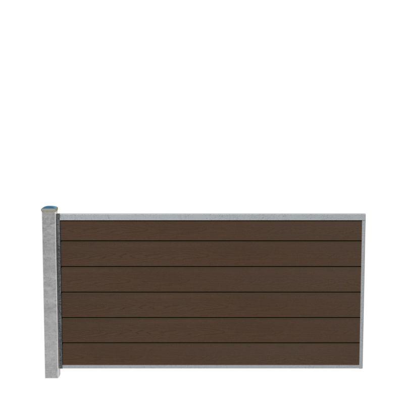 Wimex Fag Glyngøre Superb T90  -profil Wpc Teak Galv  Stolpe 900   1893