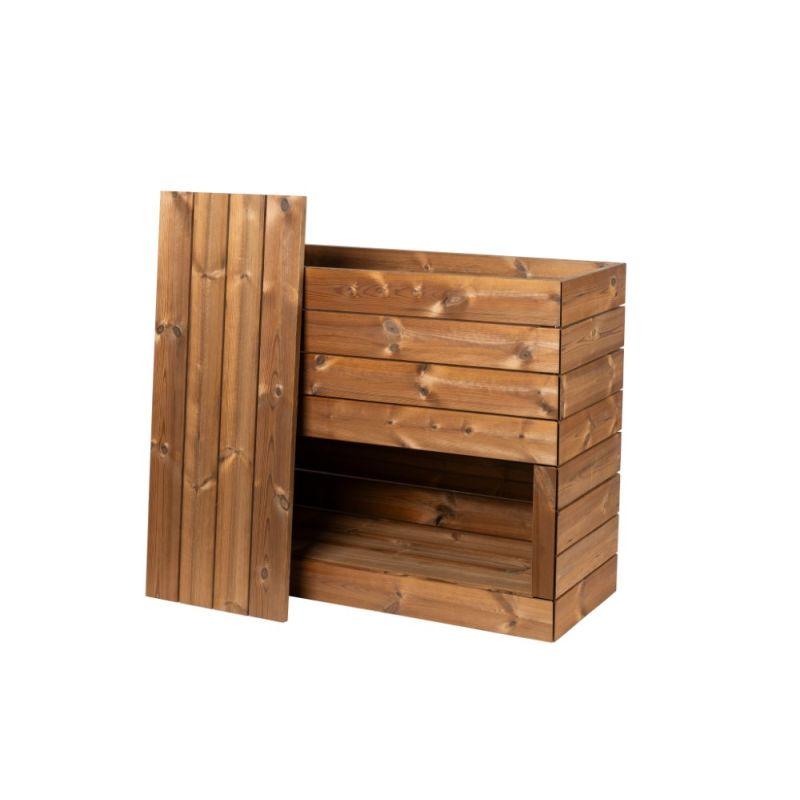 Wimex Plantekasse Med Opbevaring Trend Classic Termotræ 960   482   1182