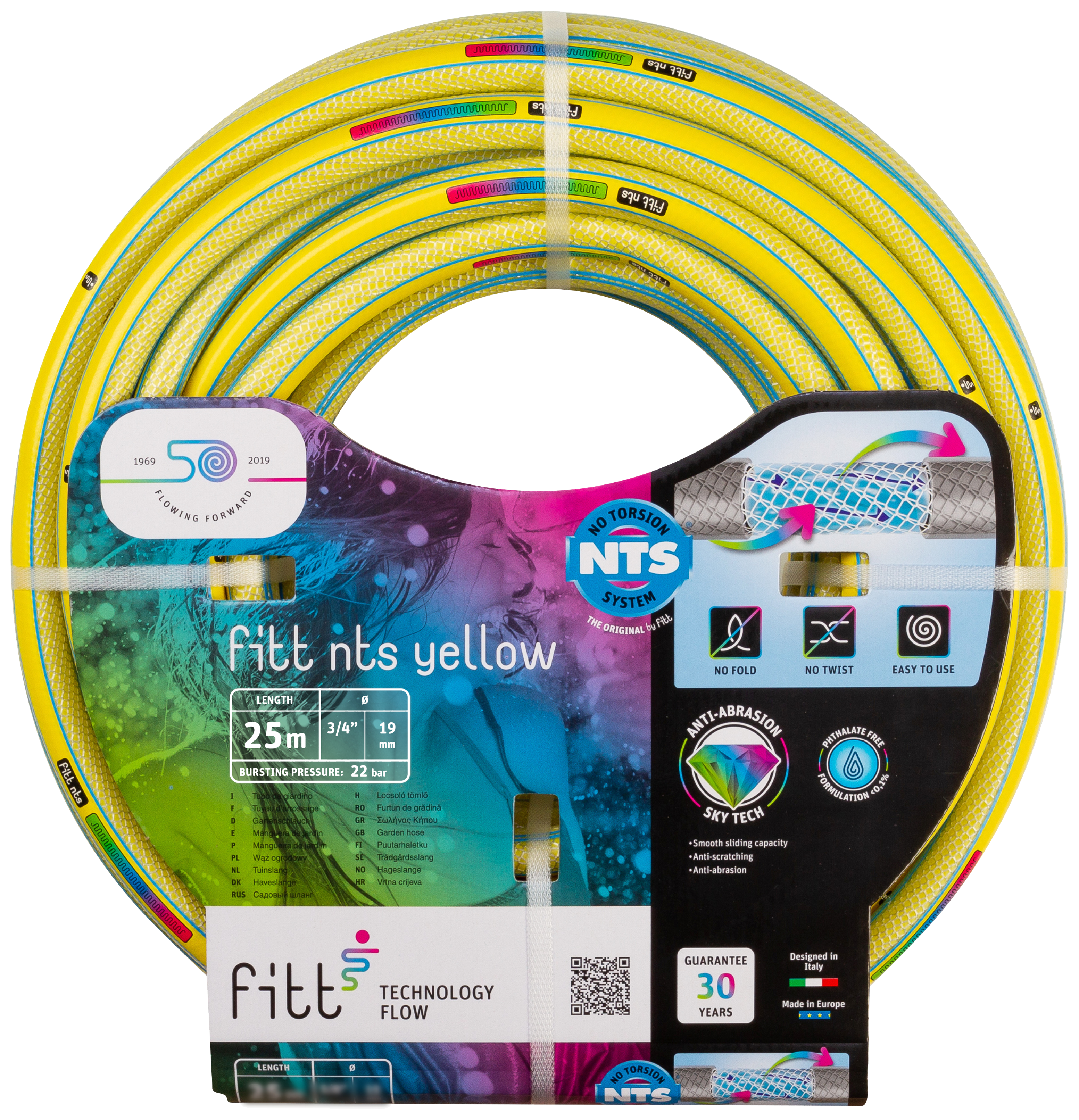 Fitt Nts Yellow Vandslange 7bar     Quot   25mtr