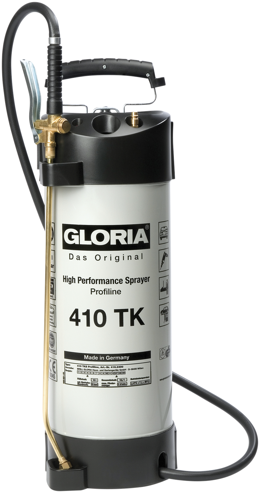Gloria Tryksprøjte Profline 410tk 10 Ltr