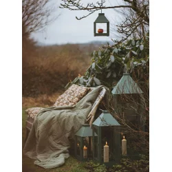 Olivengrøn Mini Quadro  Birdy Eat  Foderbræt
