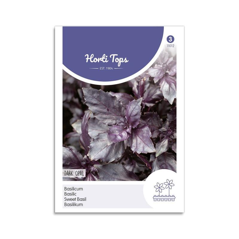 Basilikum Frø  Quot Dark Opal Quot  Horti Tops