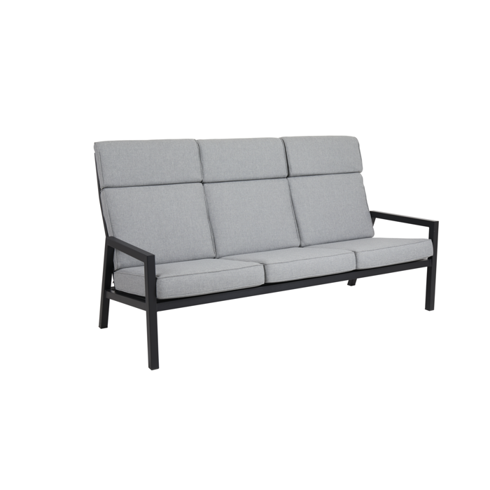 Belfort  -pers  Sofa Sort Loungemøbler Brafab Enggården Havemøbler