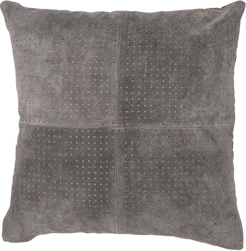 Pyntepude Med Fyld Bloomingville Nordic  Dekorationspude   Ruskind Grå 45x45