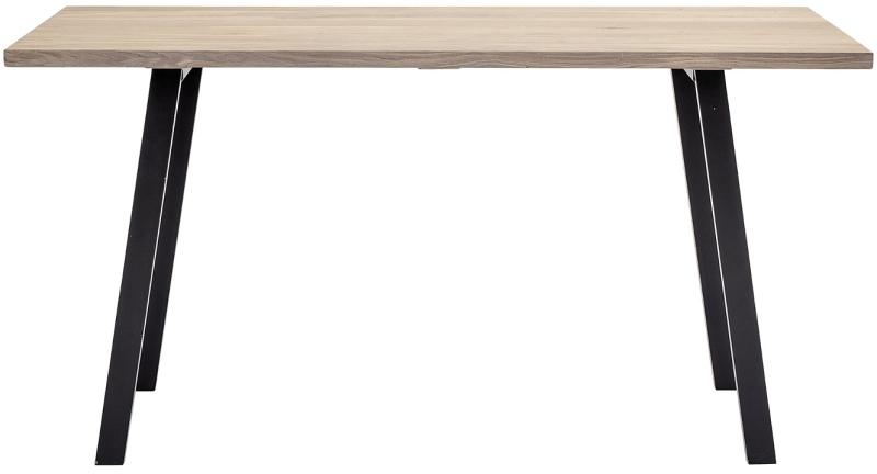 Skrive-   Arbejdsbord Bloomingville Nordic Cozy Hvidolieret Egetræ Sort Jernben 145x55