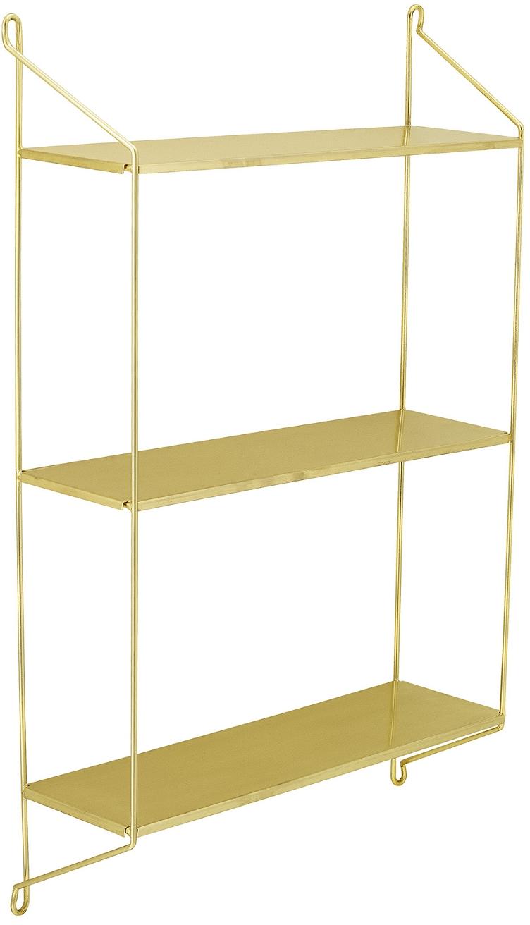 Opbevaringshylde Bloomingville Harmony Messingfarvet Stål Med Hylder H70 B45 D13