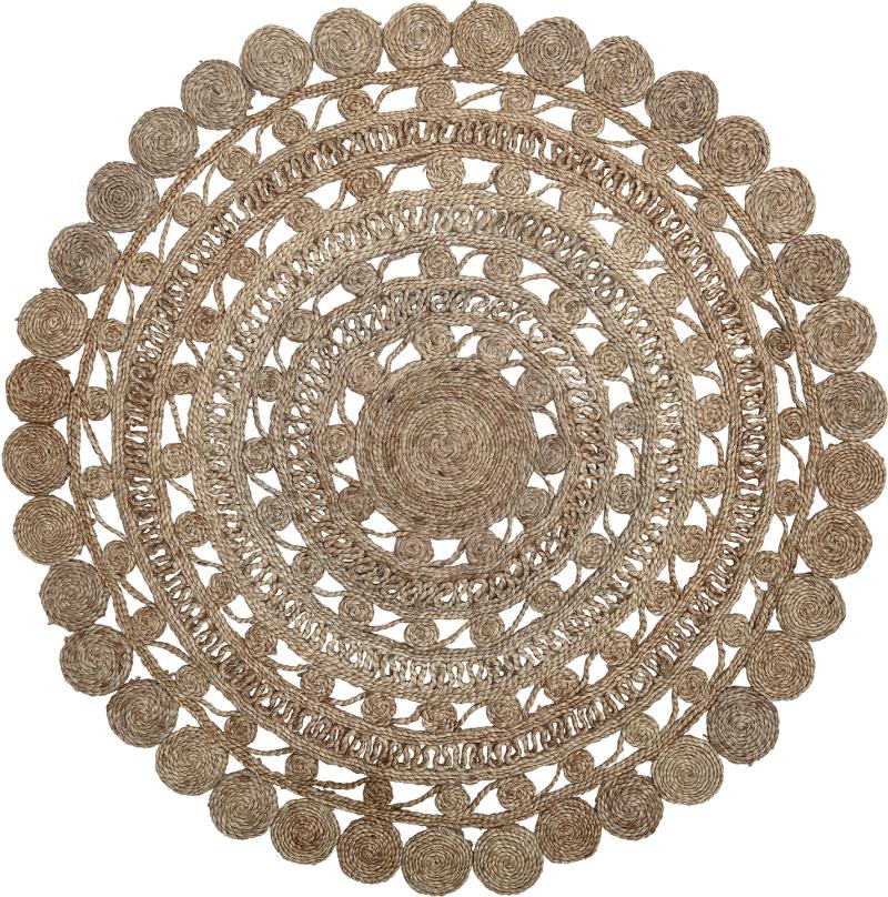 Gulvtæppe Bloomingville Cozy Jute Rund ø120 Natur
