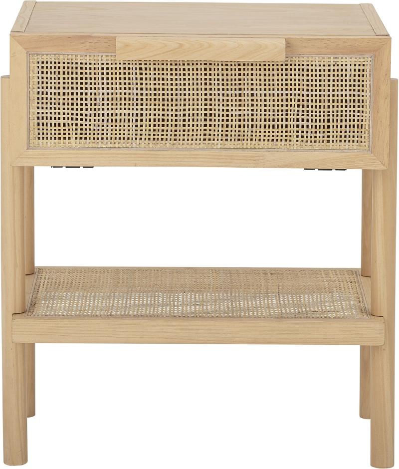 Sidebord Bloomingville Manon Natur   Fyrretræ   Rattan Med Skuffe