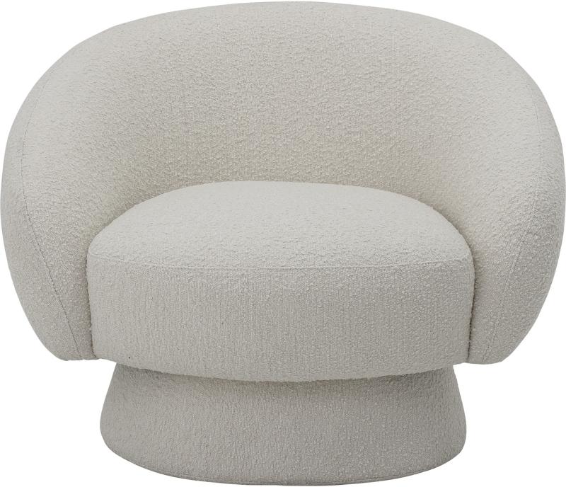 Loungestol Bloomingville Ted Hvid Polyester 74x82x93 Moderne Organisk Design