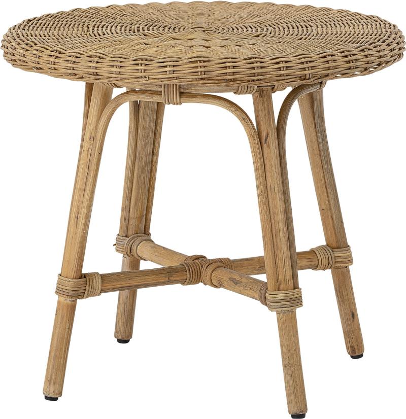 Rattan Hjørnebord Anja Fra Bloomingville   Sidebord   Bakkebord ø53   H47   Natur