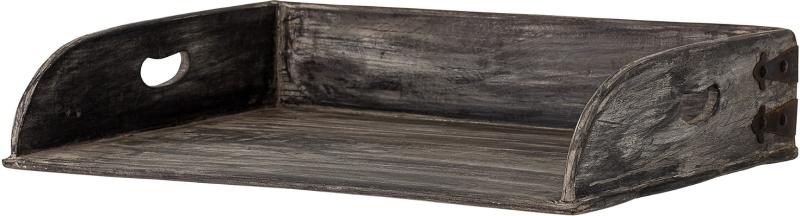 Dekorationsbakke Bloomingville Adrian  Sort Genbrugstræ Serveringsfad 53x38x10