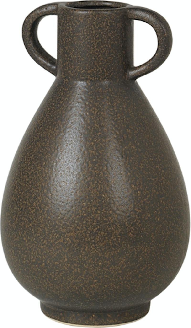 Vase Broste Copenhagen Simi Keramisk Brun Blomstervase H30   ø18