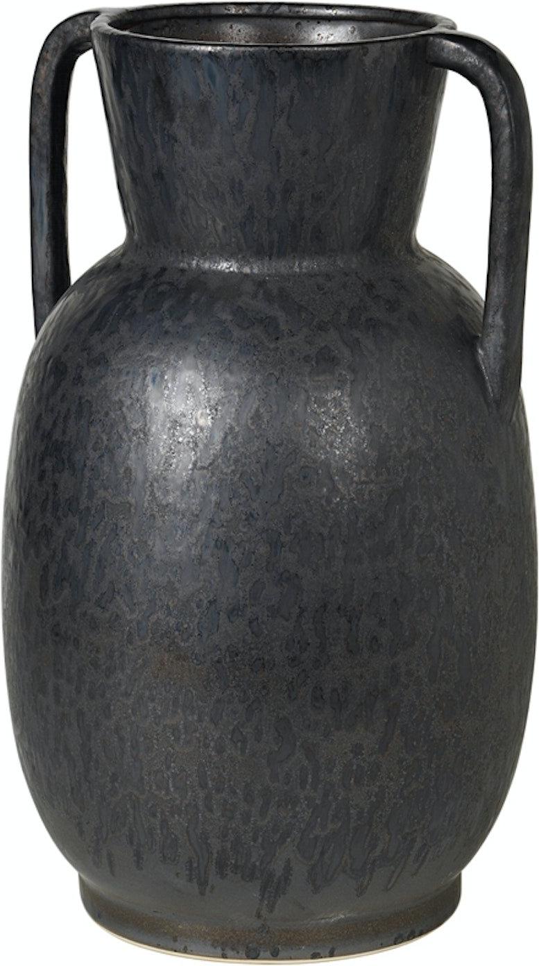 Vase Broste Copenhagen Simi Keramikvase Grå Sort H52   ø30