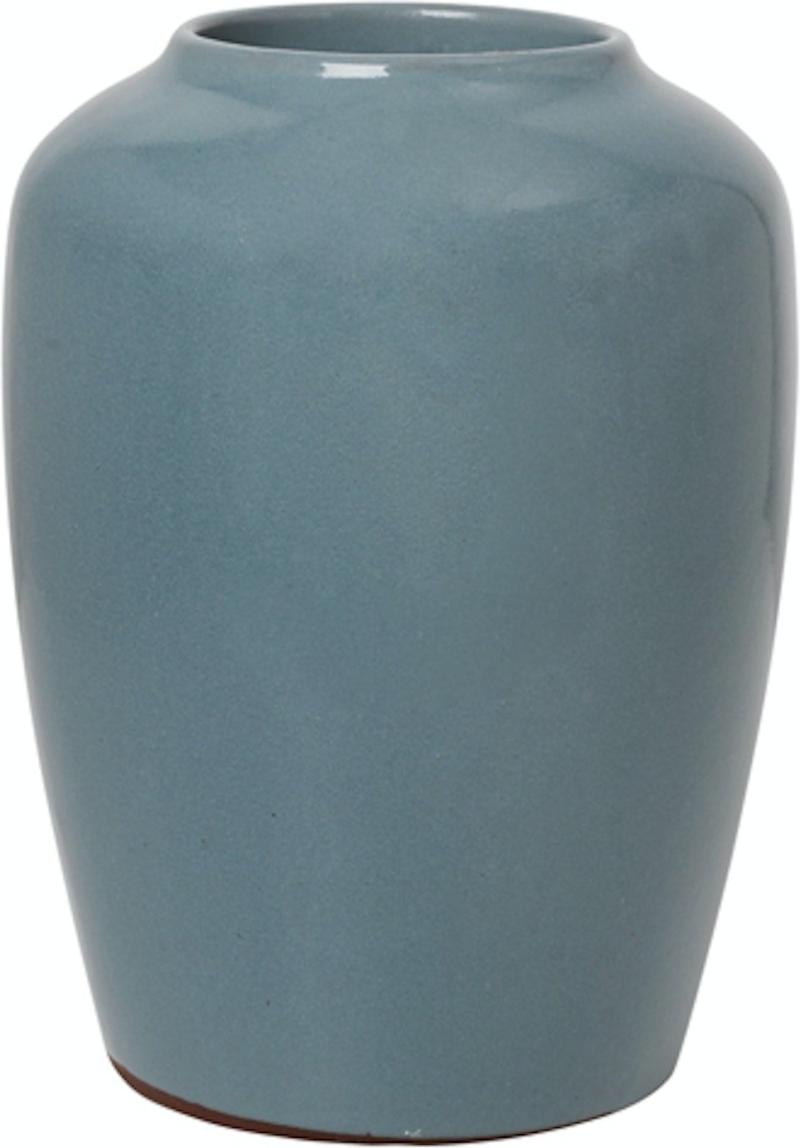 Vase Broste Copenhagen Cph Curve Blå Keramik ø19   H24