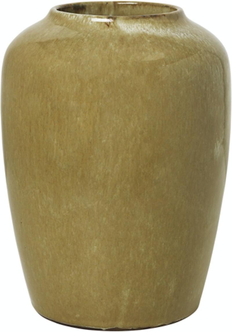 Vase Broste Copenhagen Cph Curve Gul ø19   H24