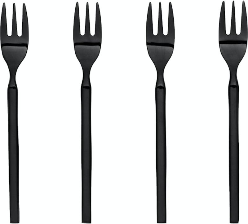 Kage- Dessertgaffel Broste Copenhagen Tvis Rustfrit Stål Sort