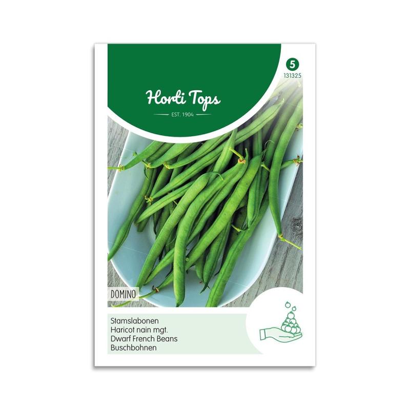 Buskbønne Frø  Quot Domino Quot  Horti Tops