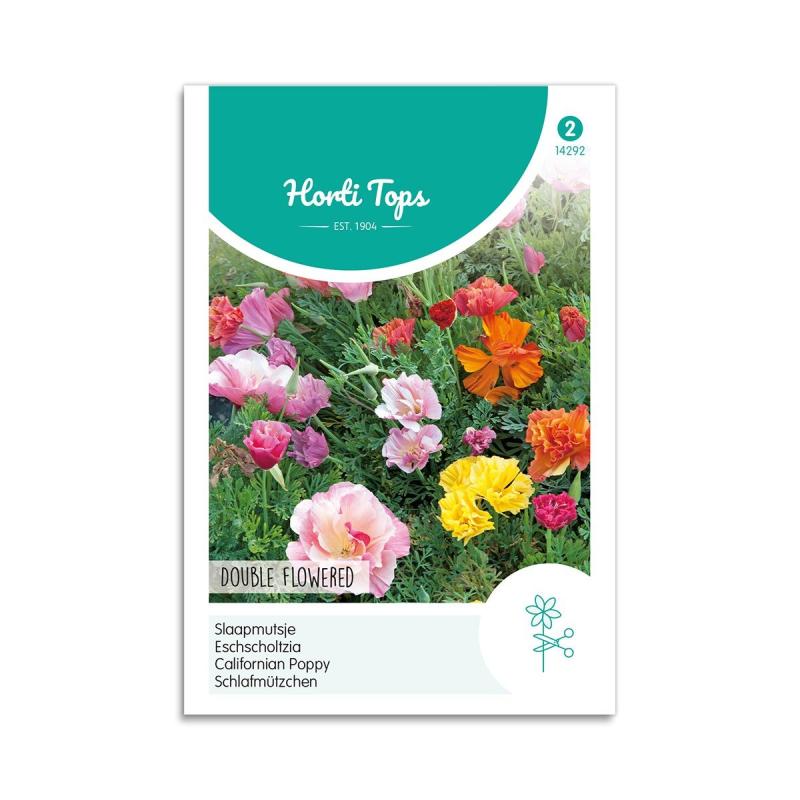 Californisk Guldvalmue Frø  Quot Double Flowered Quot  Horti Tops