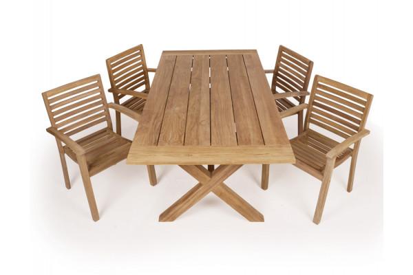 Chadstone Pala Teak Havemøbelsæt