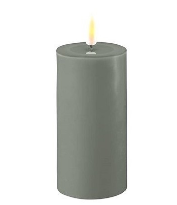 Deluxe Homeart Salvie Grøn Led Bloklys 5x10