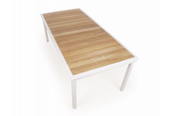 Daneline Eva Teak Havebord 102x219   Hvid
