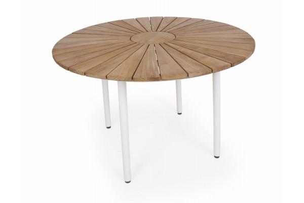 Daneline Eva Teak Havebord ø110   Hvid