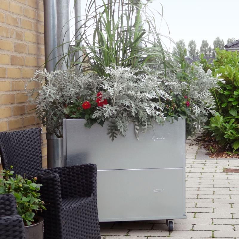 Dobbelt Højbed   Hjul  50   Højde  Galvaniseret 60x60