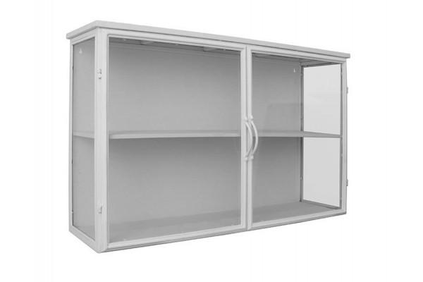 Dragør Væghængt Vitrineskab   Metal 100x26 5x61   Sort Hvid