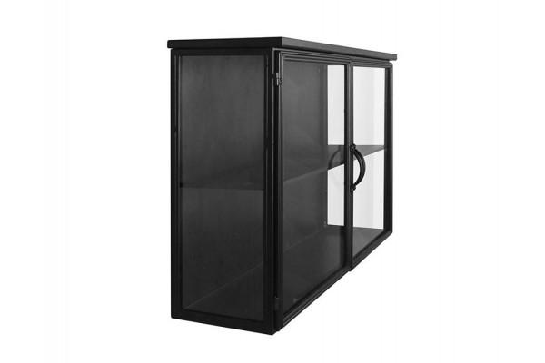 Dragør Væghængt Vitrineskab   Metal 100x26 5x61   Sort Sort