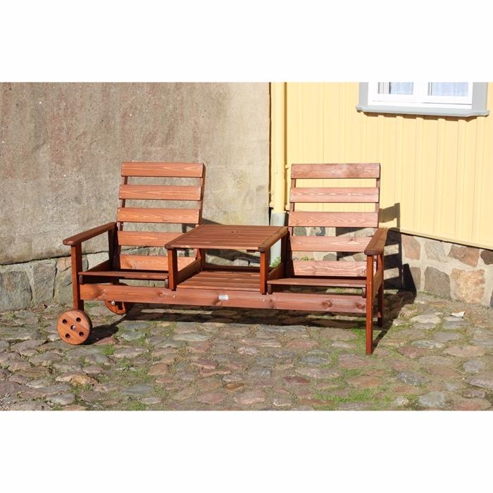 Jeg Bænk Brun Diverse   Havebænk Eden Wood Enggården Havemøbler