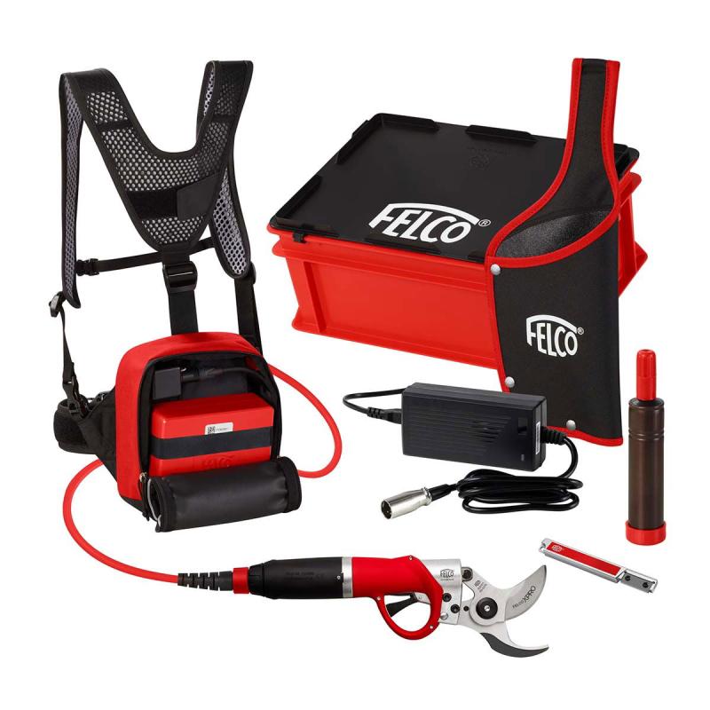 Felco 822  Elektrisk Beskæresaks  Komplet Sæt