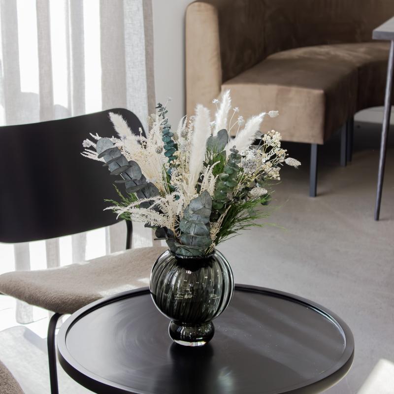 Vase Meadow Swirl Grå