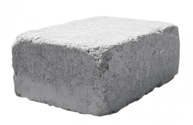 Halve Herregårdssten Med Slået Kant 14x10 5x6 Grå