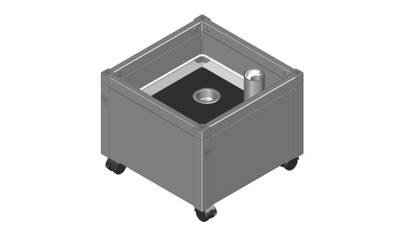 Højbed   Pvc  Inkl  Growwater  Bund   Hjul 30x44x44