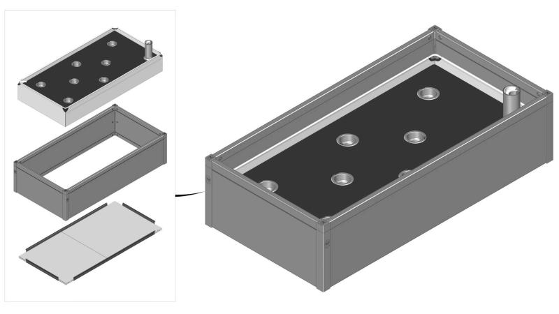 Højbed   Pvc  Inkl  Growwater   Bund 30x62x120