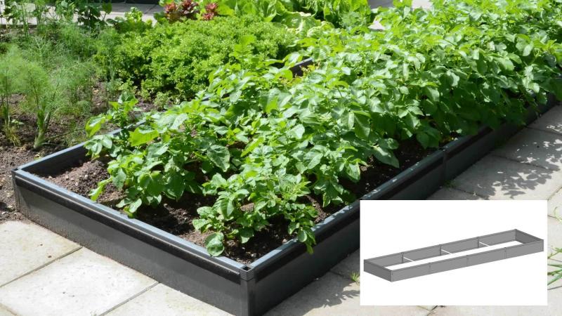 Højbed   Pvc 30x120x480