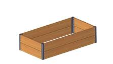 Højbed   Sibirisk Lærk  Inkl  Growwater 30x120x62