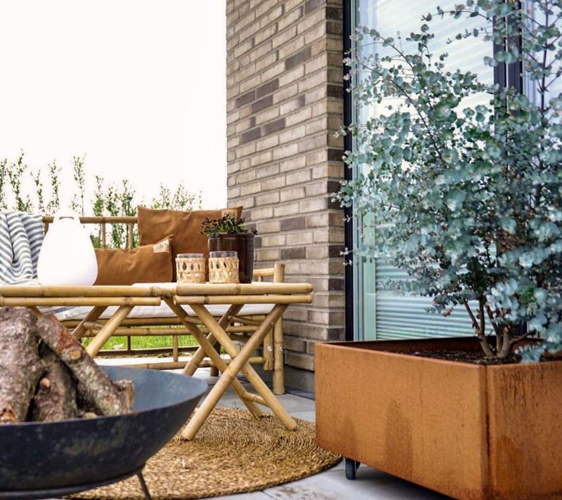 Højbed   Hjul Råjern 40x40