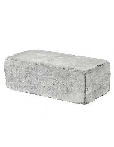 Holmegaardsten 21x42x14   Makro Kantblokke Gråmix