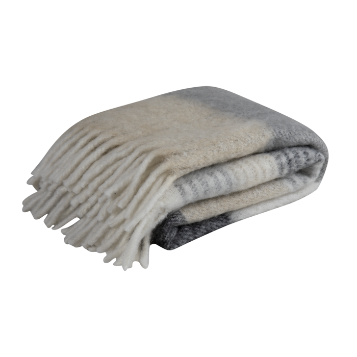 Honung Plaid Beige   Grå Hynder    Diverse   Puder Brafab Enggården Havemøbler