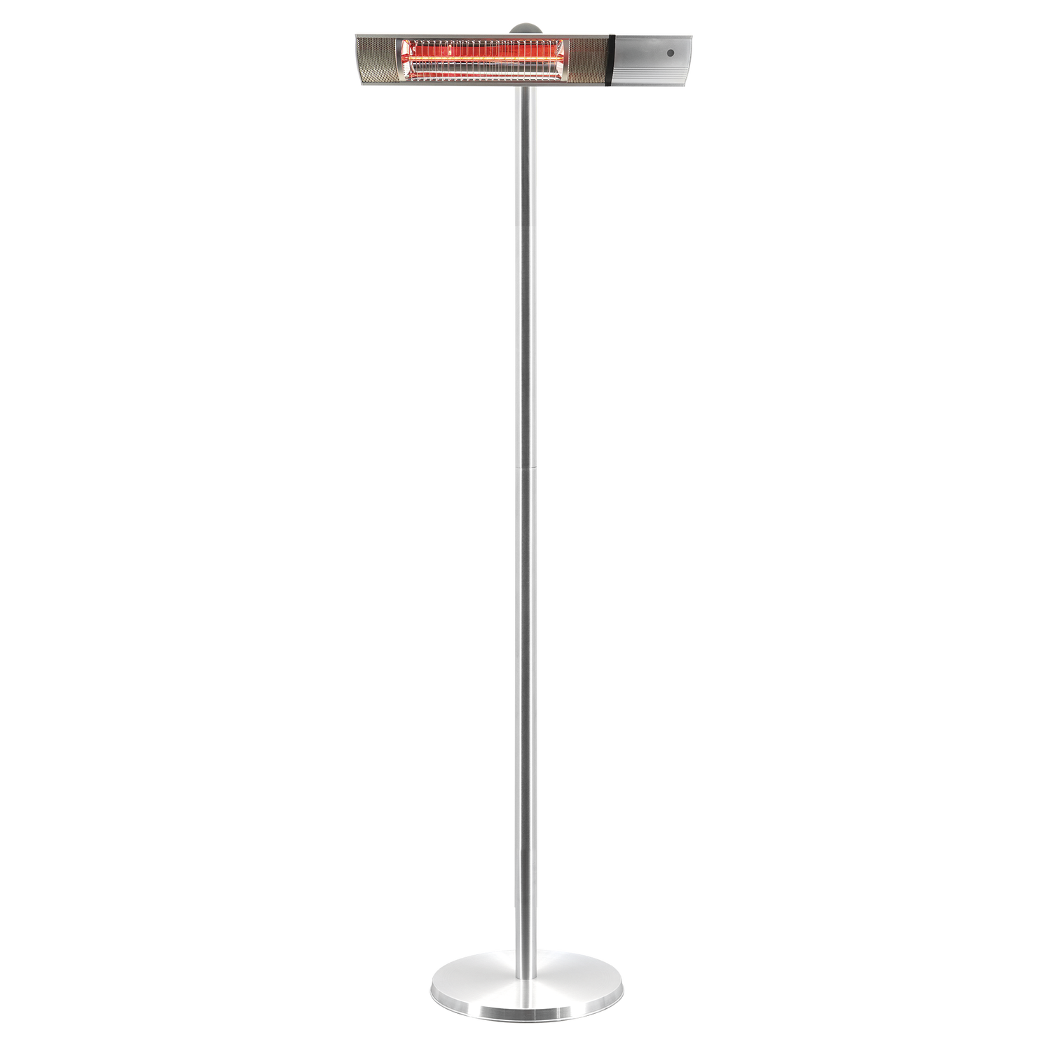 Hortus Terrassevarmer Gulvmodel 500 1000 1500w Sølv Inkl Fjernbetjening