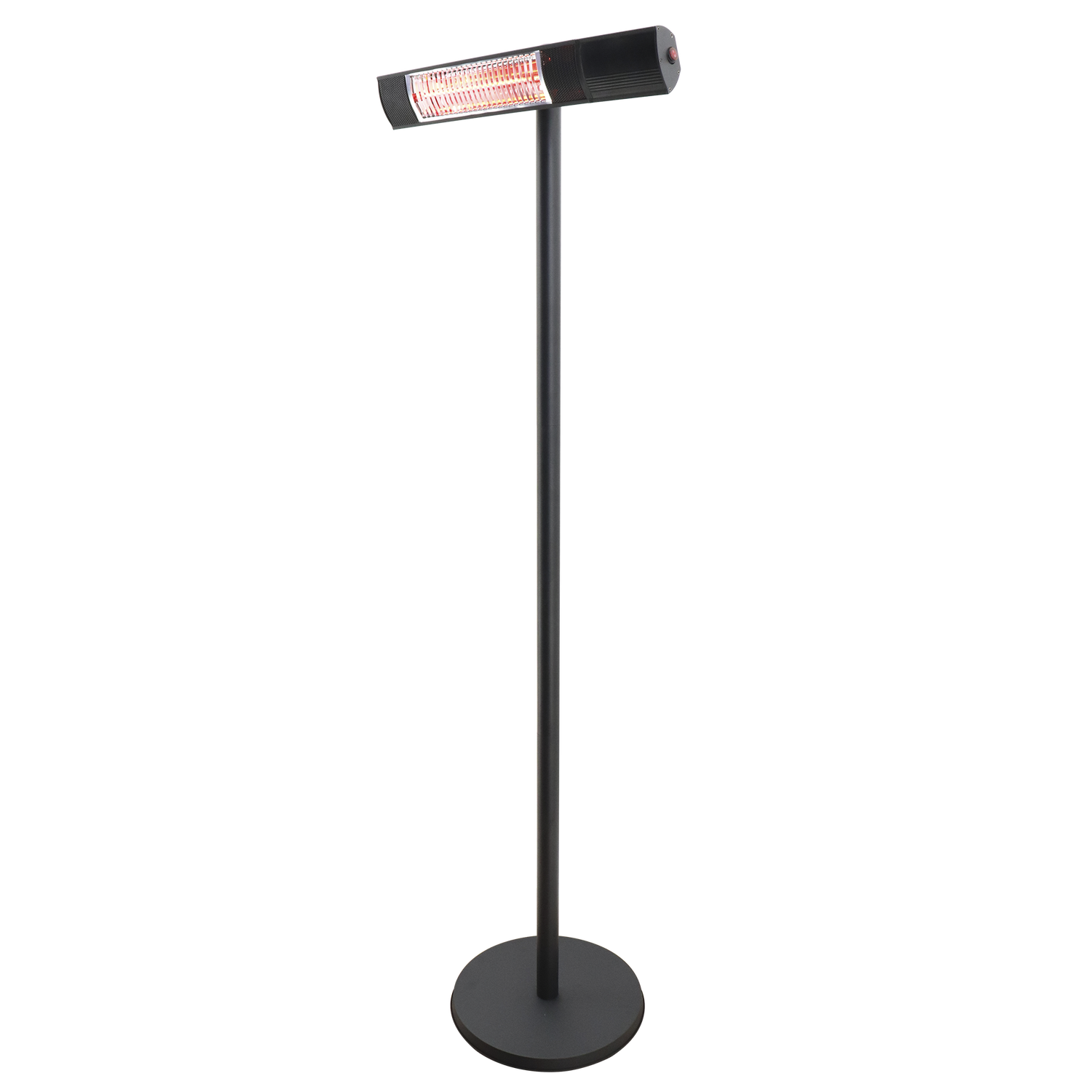 Hortus Terrassevarmer Gulvmodel   500 1000 1500w Sort Inkl  Fjernbetjening