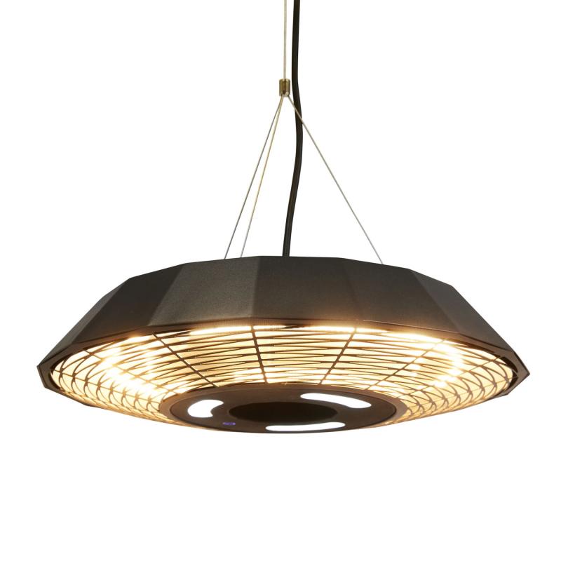 Hortus Terrassevarmer Hængemodel Ufo 2000 ø45 Sort