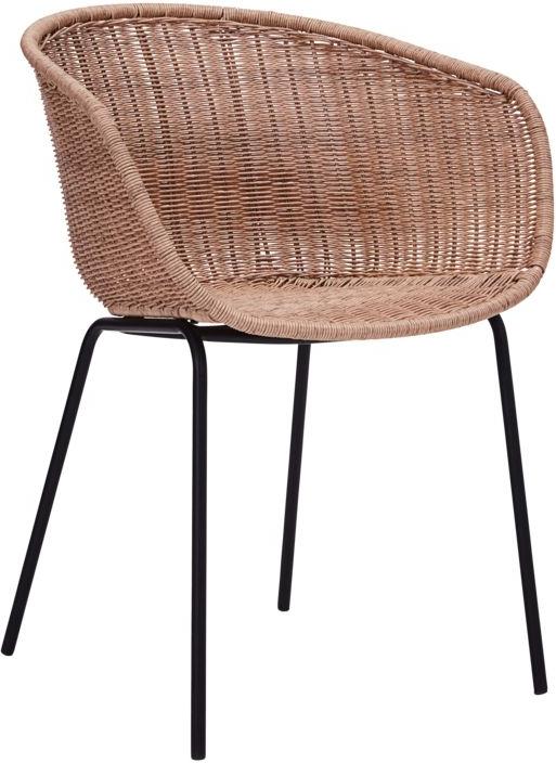 Lænestol Loungestol House Doctor Hapur   Naturfarvet  -flet   Jern H78   B49   D58